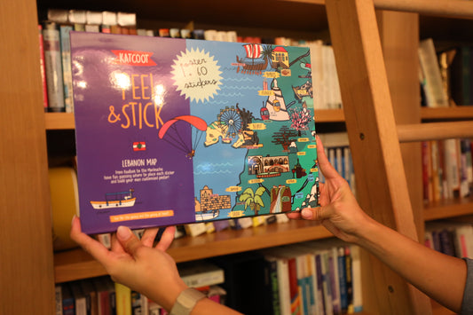 LEBANON MAP WITH STICKERS